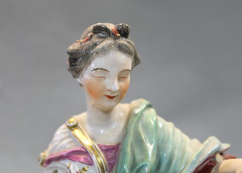 Lot 12 - A Chelsea-Derby figure of Justice, circa 1770