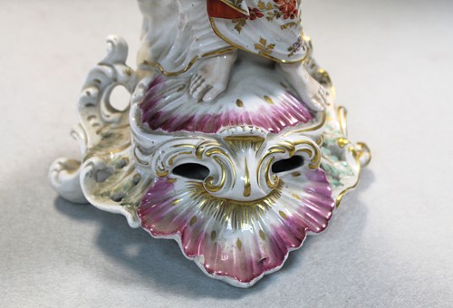 Lot 12 - A Chelsea-Derby figure of Justice, circa 1770