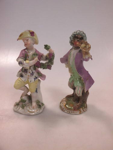 Lot 3 - A 19th century Vienna porcelain figure of a...