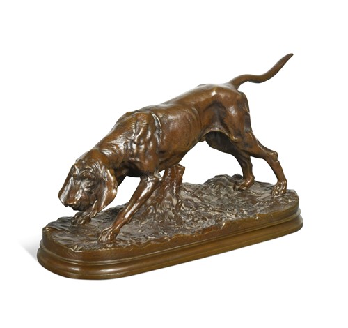 Lot 472 - After Alfred Dubucand (1828 - 1894), Bloodhound du St Hubert