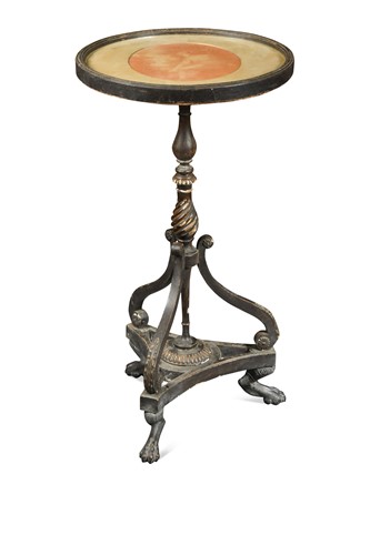 Lot 601 - A Regency ebonised occasional table, in the manner of Thomas Hope