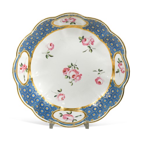Lot 490 - A Chelsea-Derby dish from the Duke of Northumberland service, circa 1775