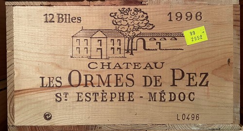 Lot 425 - Chateau Les Ormes de Pez, St Estephe 1996