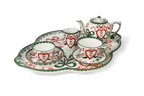 Lot 445 - A Wemyss 'Queensberry House' cabaret set, circa 1895