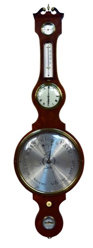 Lot 689 - W. Horrod, London, a George IV and later mahogany wheel barometer