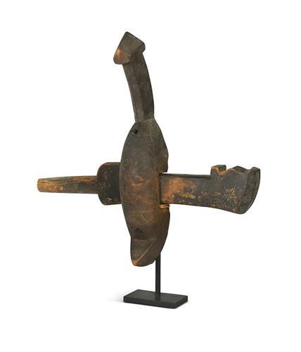 Lot 512 - A Dogon (Mali) wooden door lock, 19th century