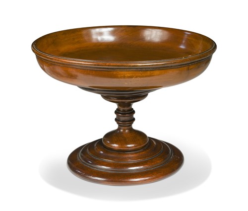 Lot 332 - A fruitwood pedestal bowl, late 19th century
