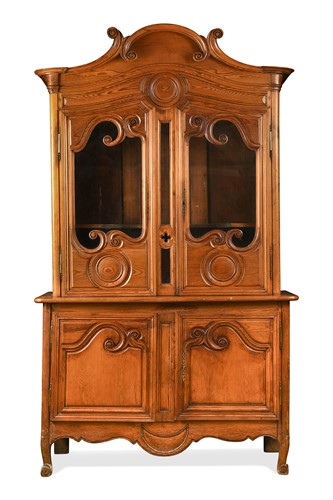 Lot 467 - A French carved pine armoire, 19th century