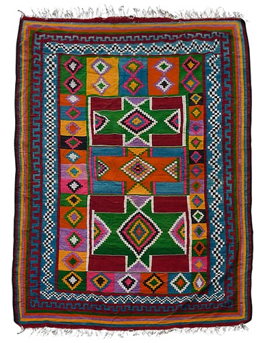 Lot 310 - A Moroccan kilim rug, contemporary
