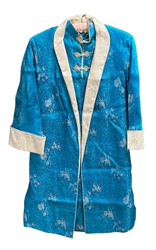 Lot 67 - Four Chinese silk dresses and coats, circa 1960