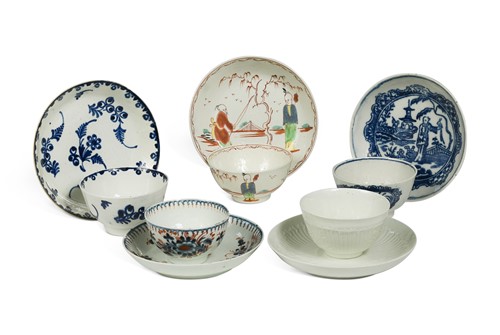 Lot 371 - A collection of Liverpool Seth Pennington tea wares, circa 1775