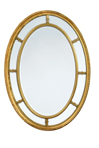 Lot 460 - A large gilt and gesso marginal mirror, early 20th century
